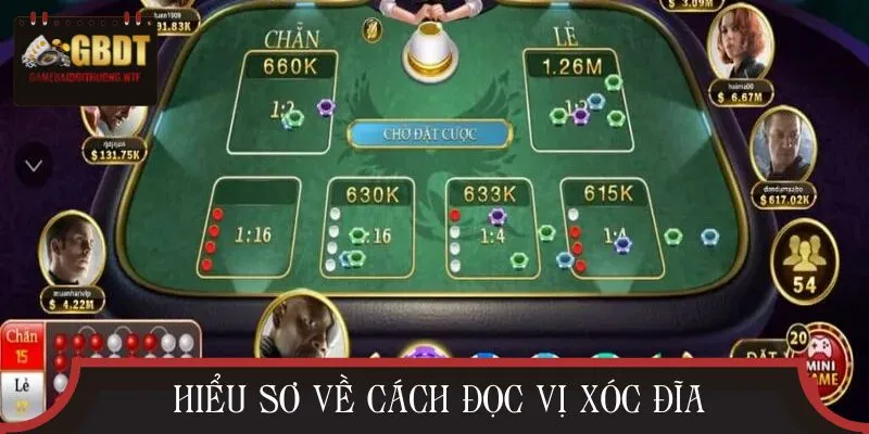 Sơ lược về cách đọc vị xóc đĩa