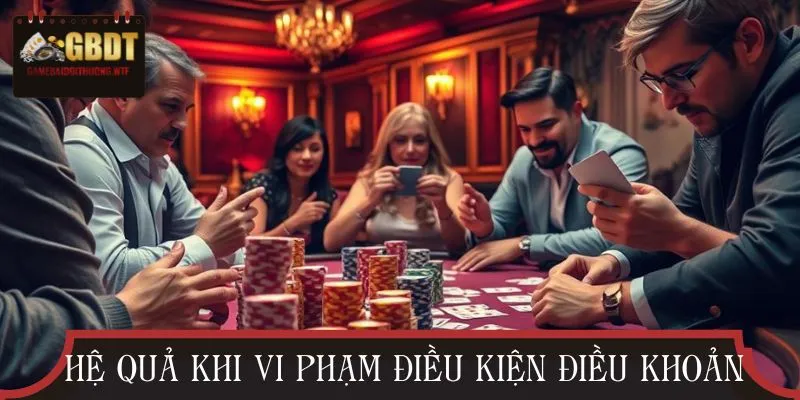 Người chơi chịu nhiều hệ quả khi vi phạm điều khoản đã quy định