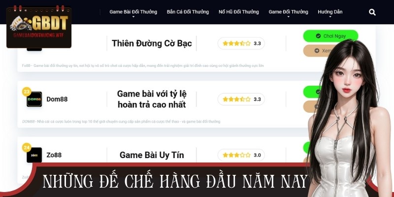 Top nhà cái chất lượng nhất năm 2025